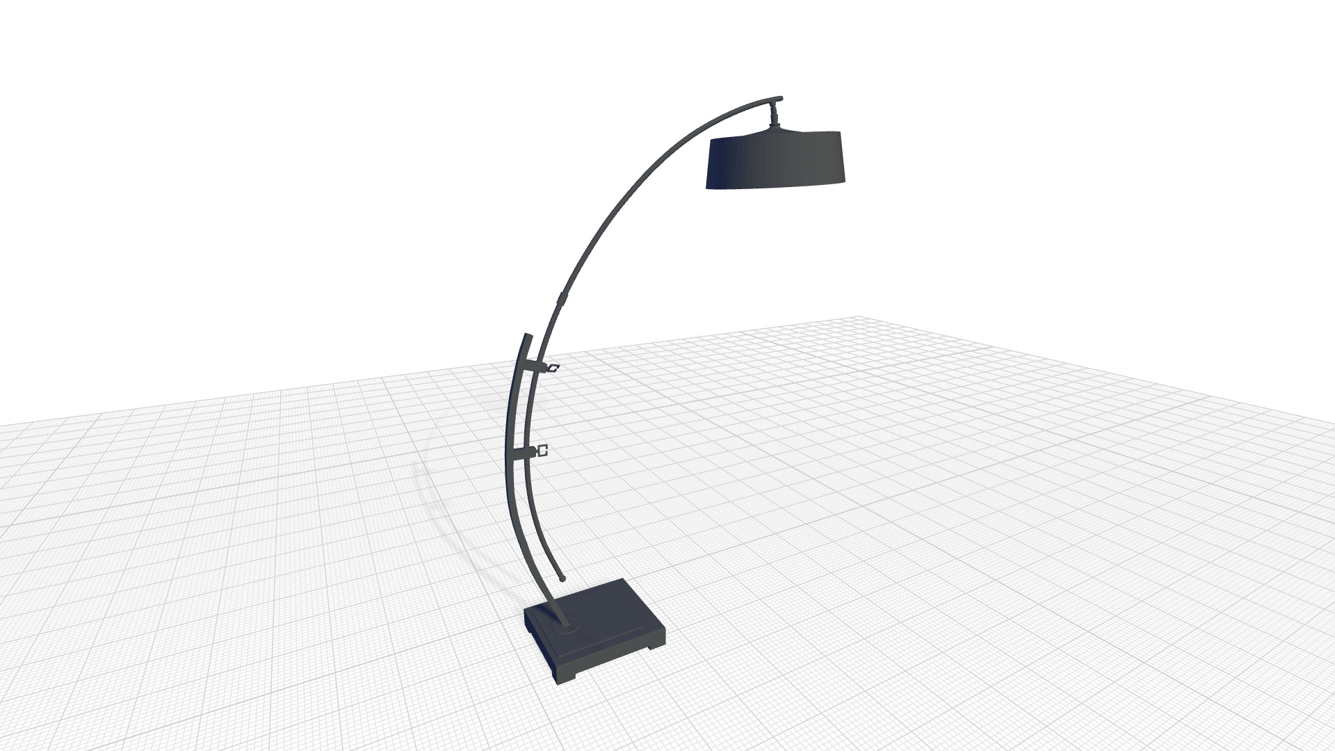 Abdullaah Arched Floor Lamp 3D model_4
