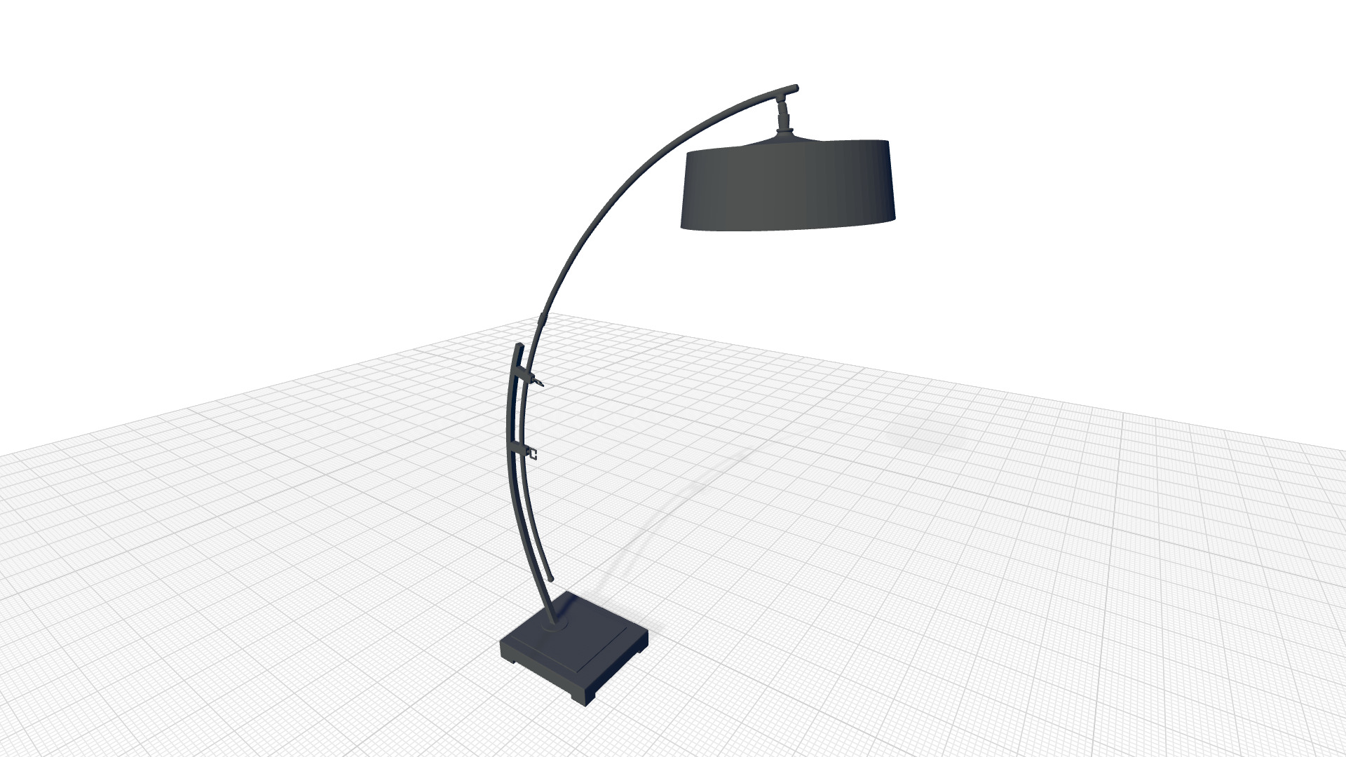 Abdullaah Arched Floor Lamp 3D model_5
