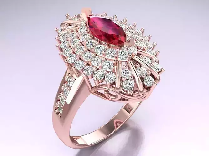 Diamond Ring - Womens Rings - GN209