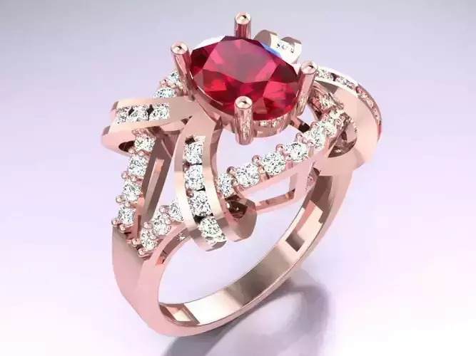 Oval Stone Ring - Womens Rings - GN200