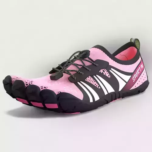 Womens Water Shoes Quick Dry Barefoot Low-poly 3D model
