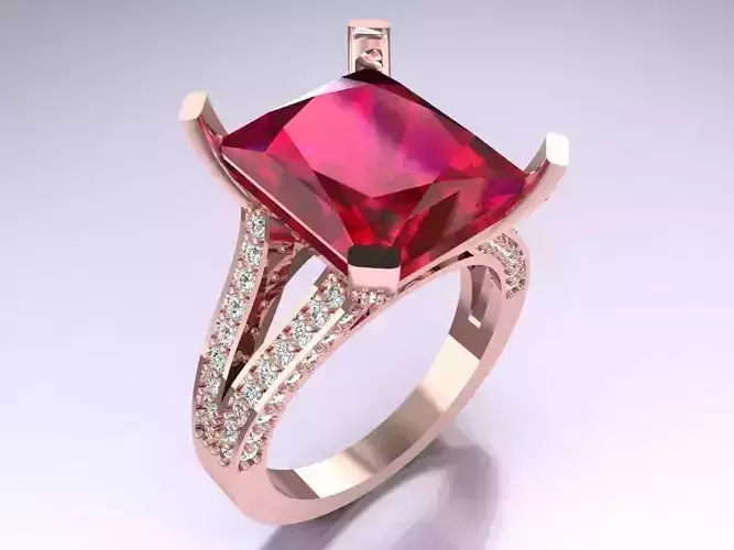 Rectangular Stone Rings - Womens Rings - G2N121