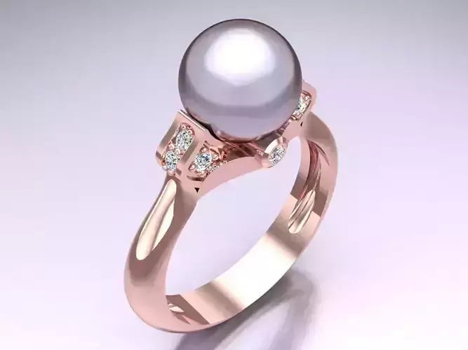 Pearl womens ring - G2N123