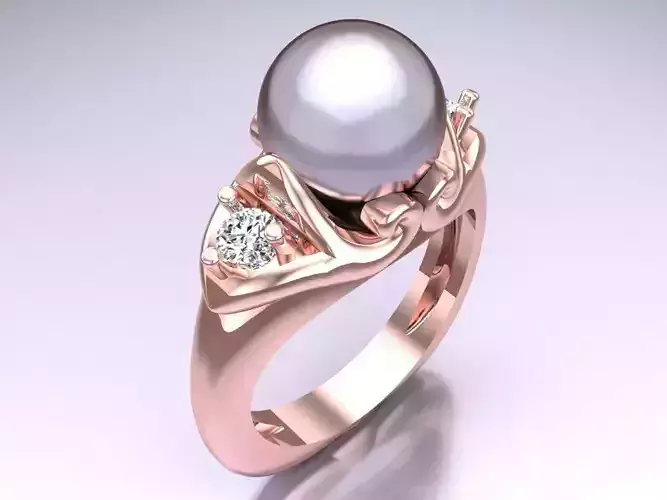 Pearl womens ring - G2N125