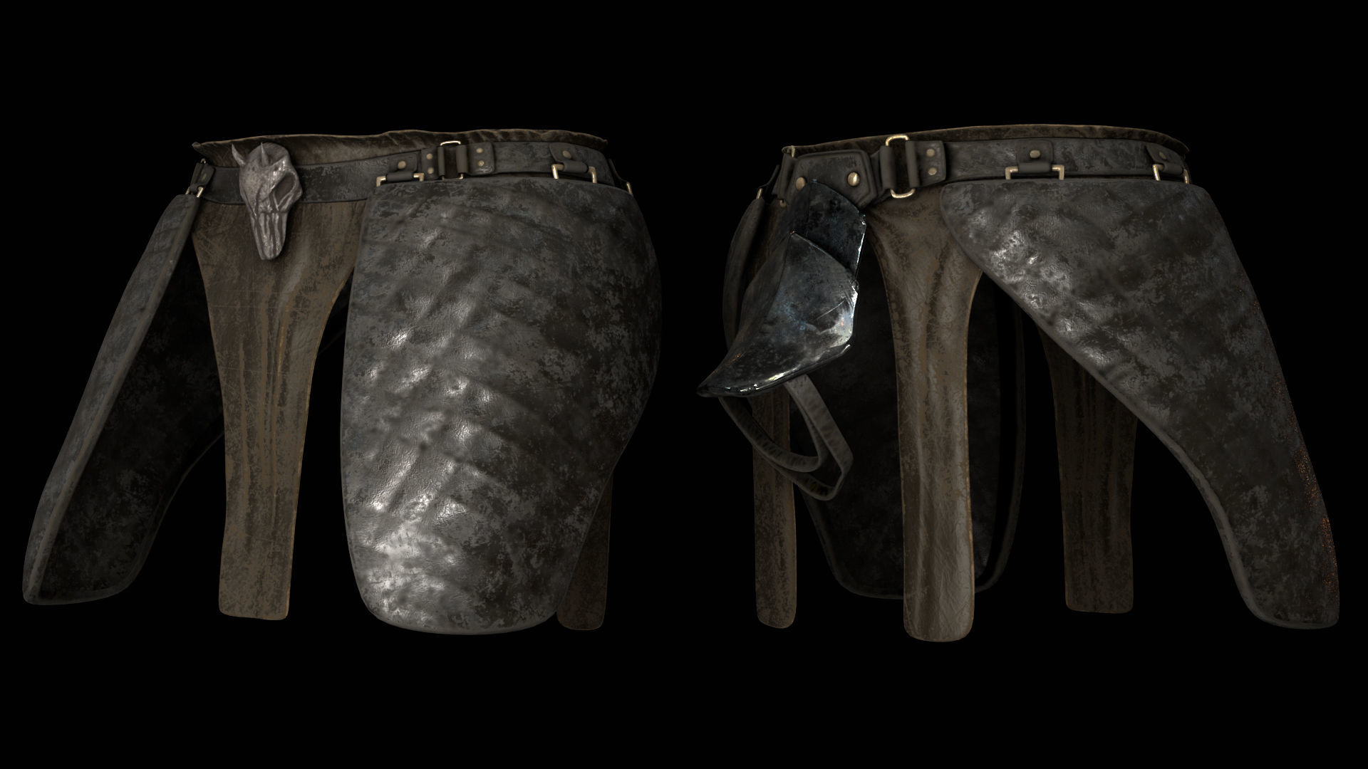 35 Mage Armor Low-poly 3D model_9