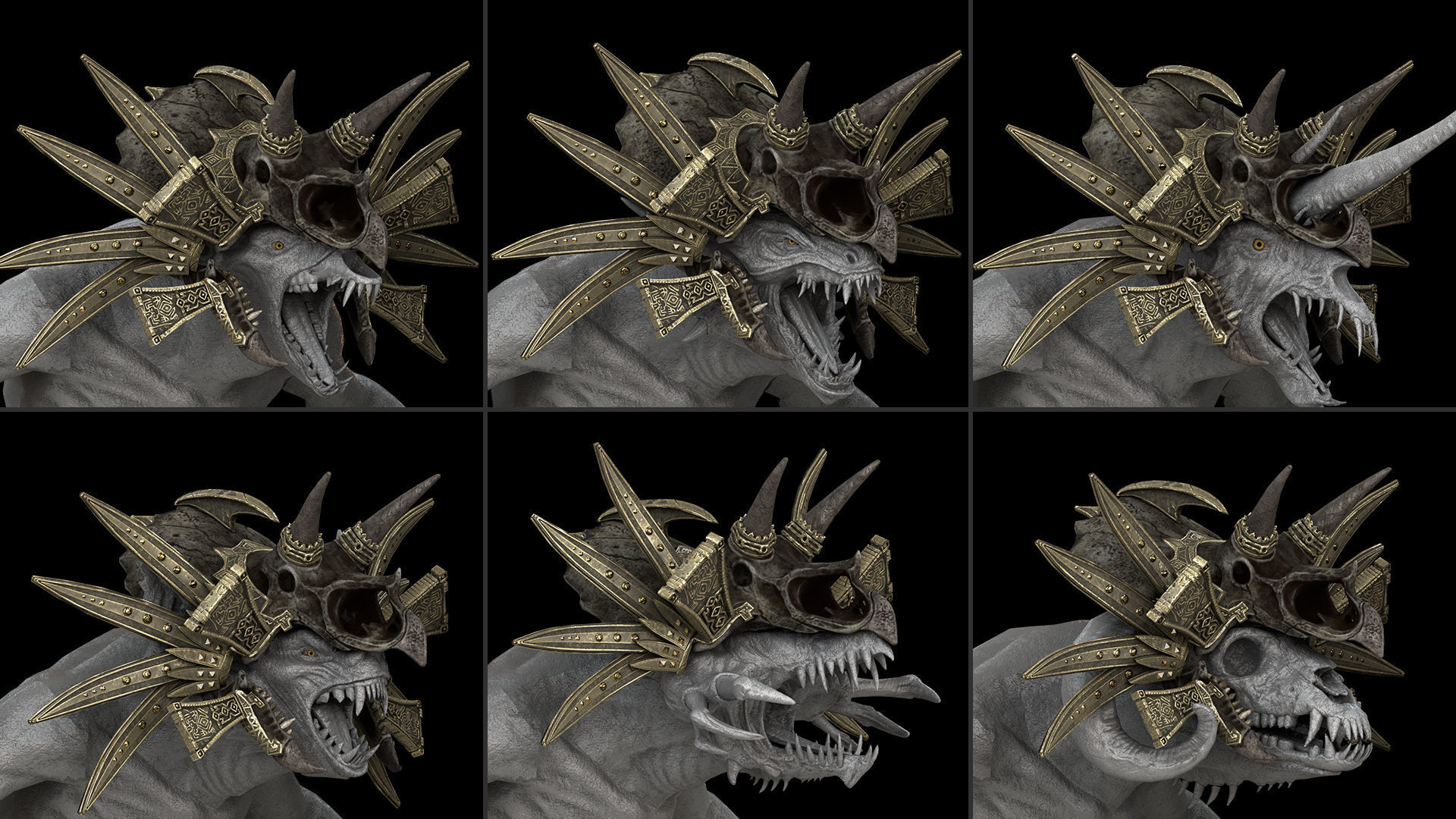 35 Mage Armor Low-poly 3D model_17