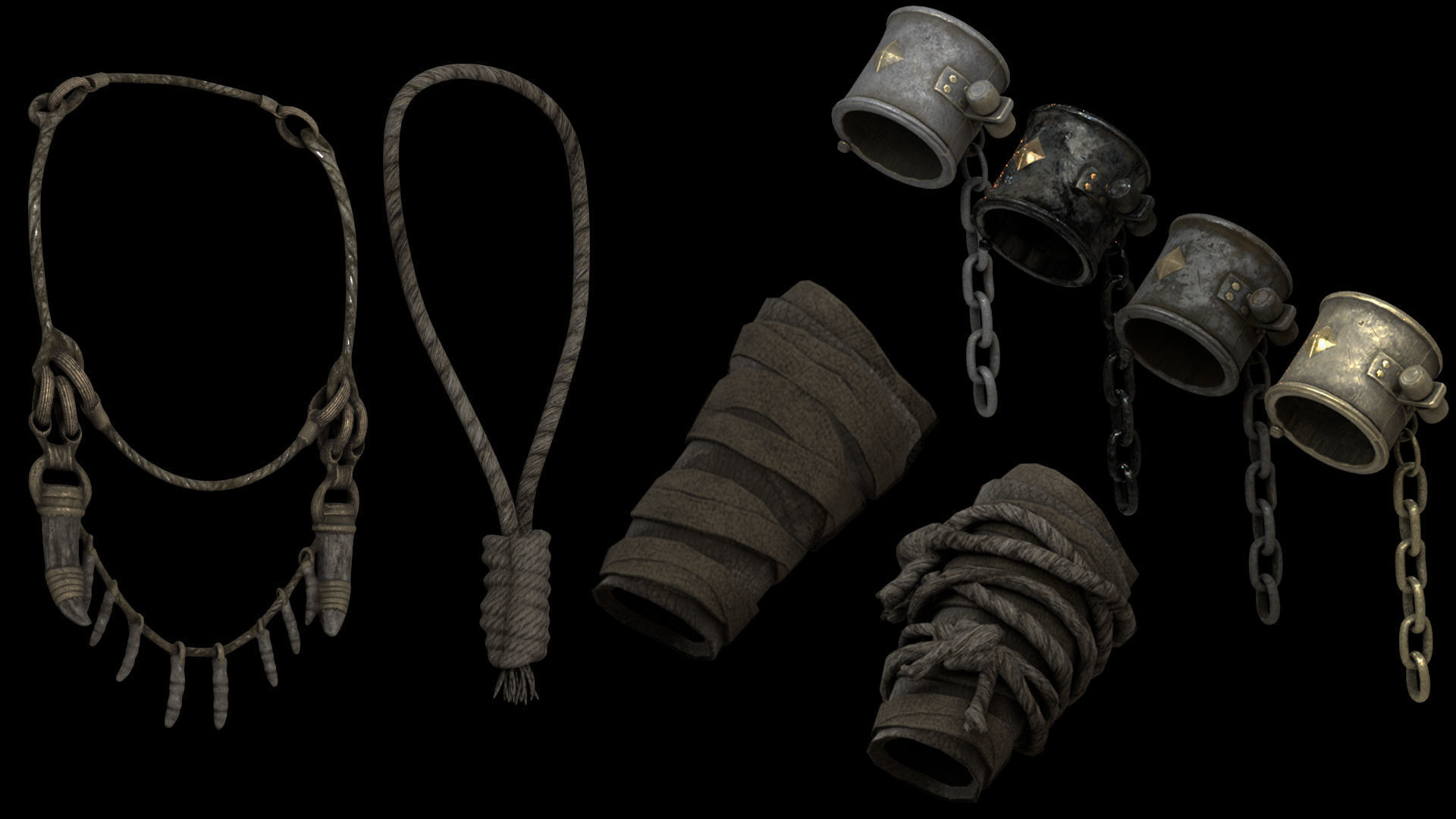 35 Mage Armor Low-poly 3D model_7