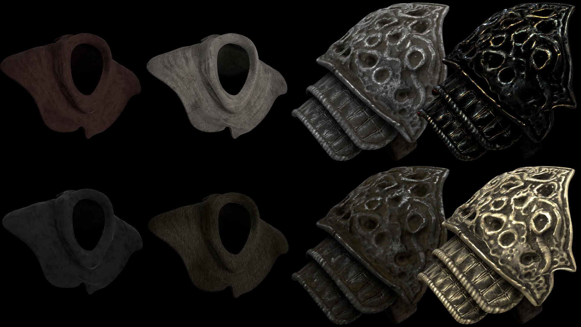 35 Mage Armor Low-poly 3D model_11