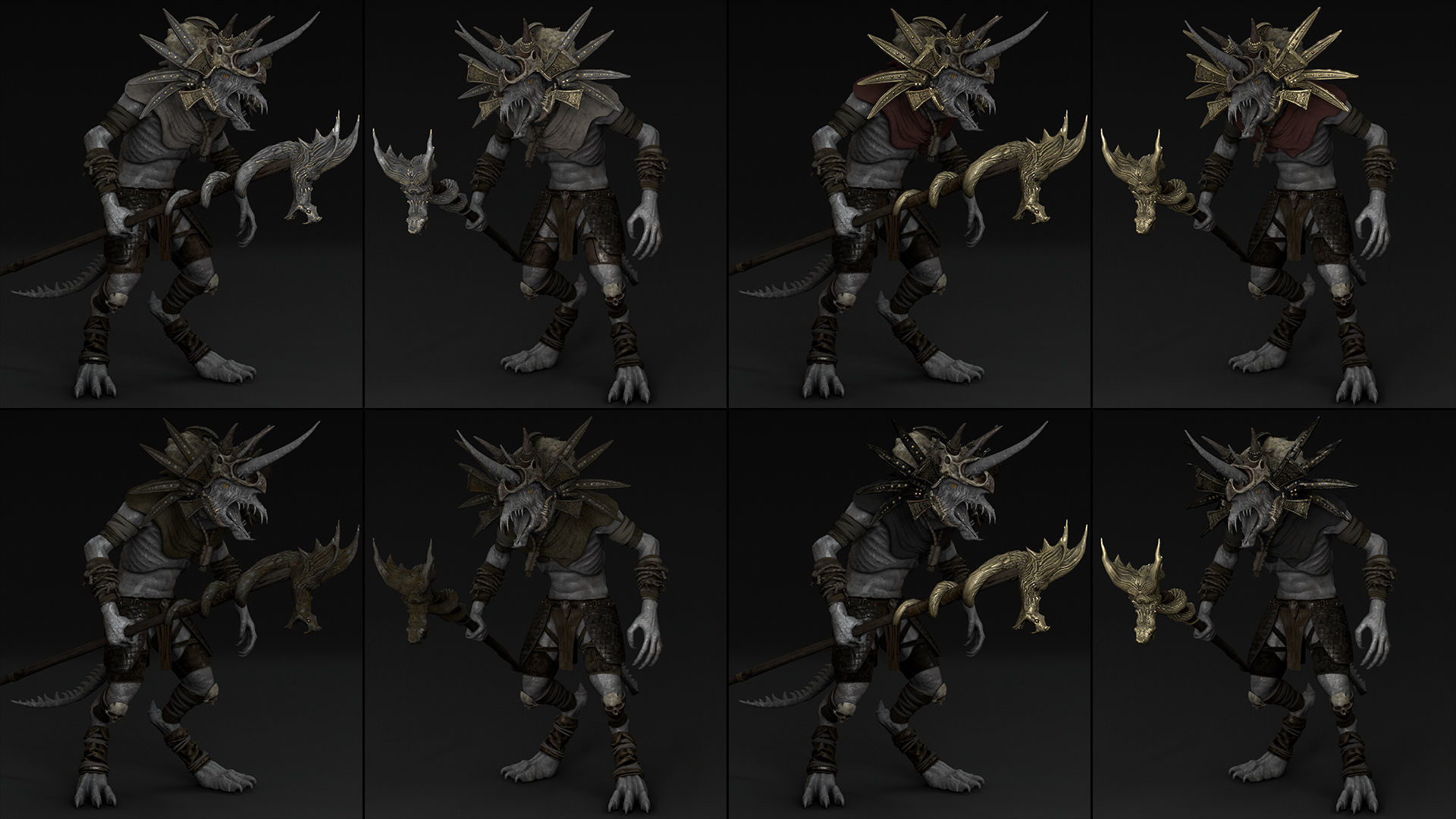 35 Mage Armor Low-poly 3D model_26