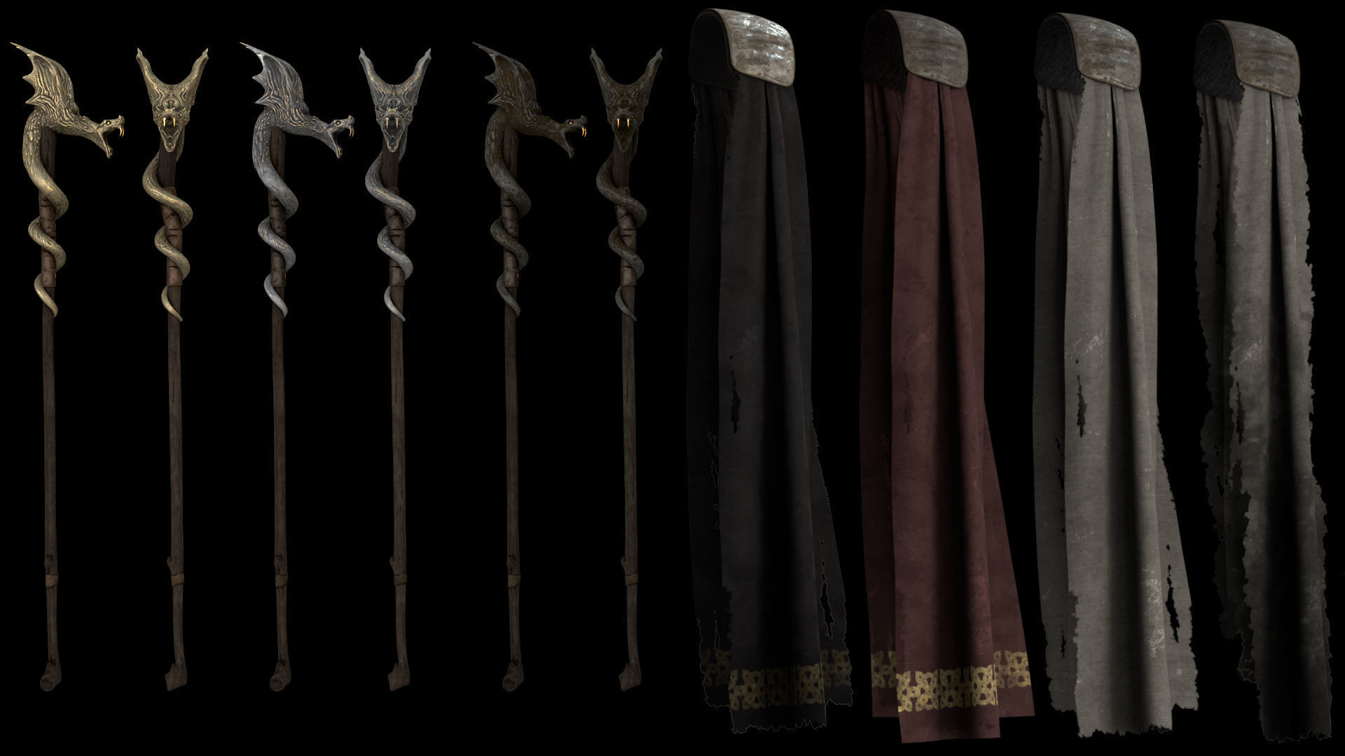 35 Mage Armor Low-poly 3D model_6