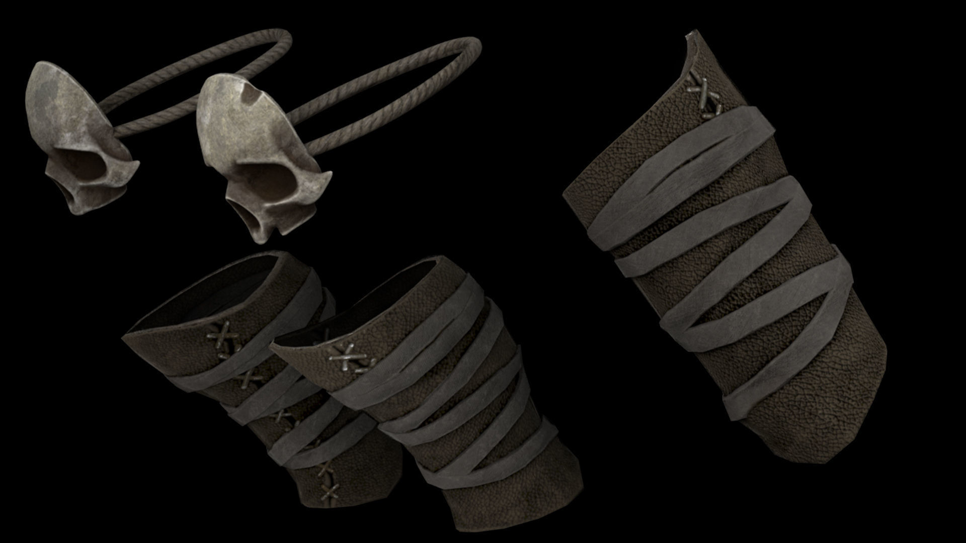 35 Mage Armor Low-poly 3D model_12