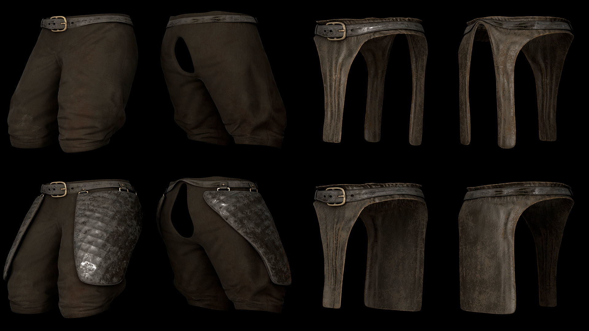 35 Mage Armor Low-poly 3D model_10