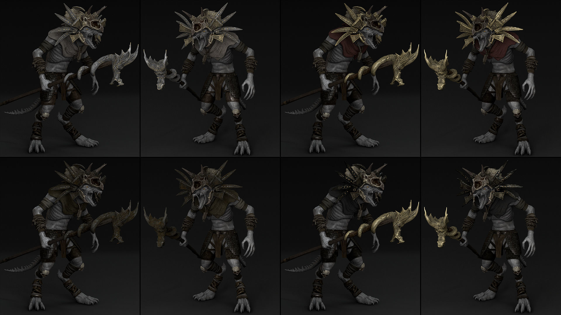 35 Mage Armor Low-poly 3D model_23