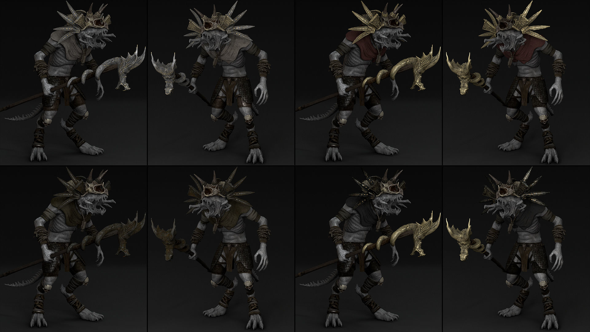 35 Mage Armor Low-poly 3D model_25