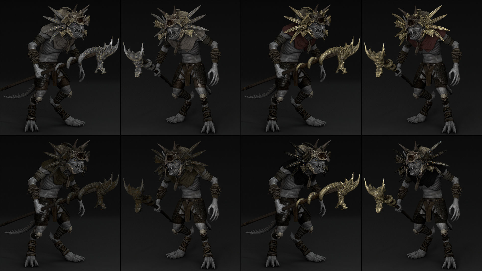 35 Mage Armor Low-poly 3D model_24