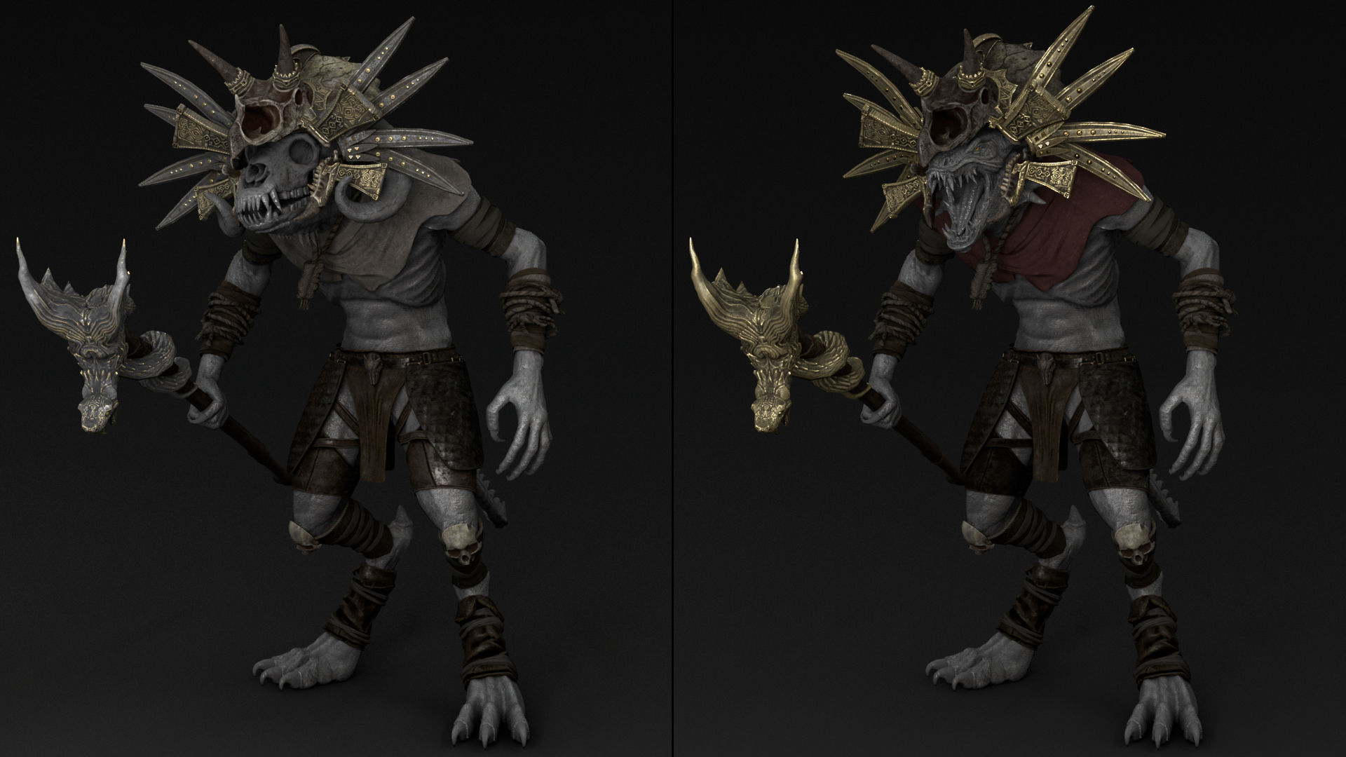 35 Mage Armor Low-poly 3D model_4