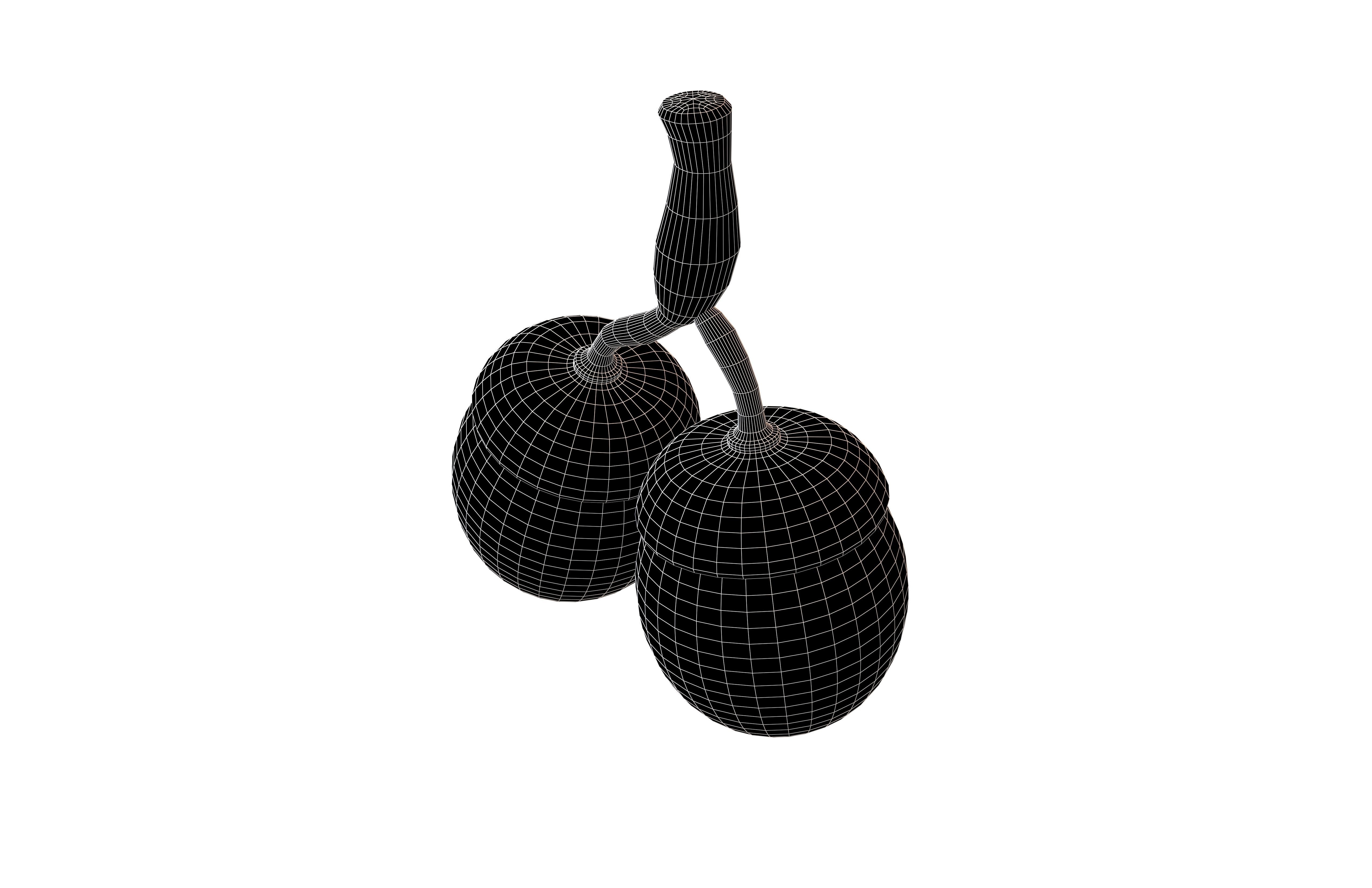 Acorn Fruit v1 005 Low-poly 3D model_4