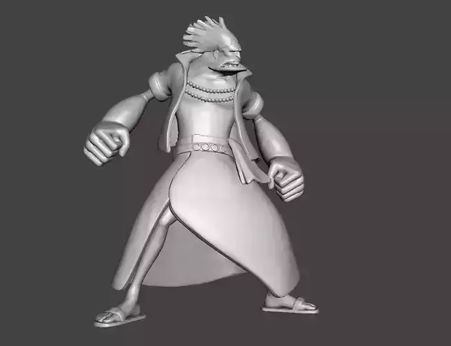 Macro Fishman 3D Model 3D print model