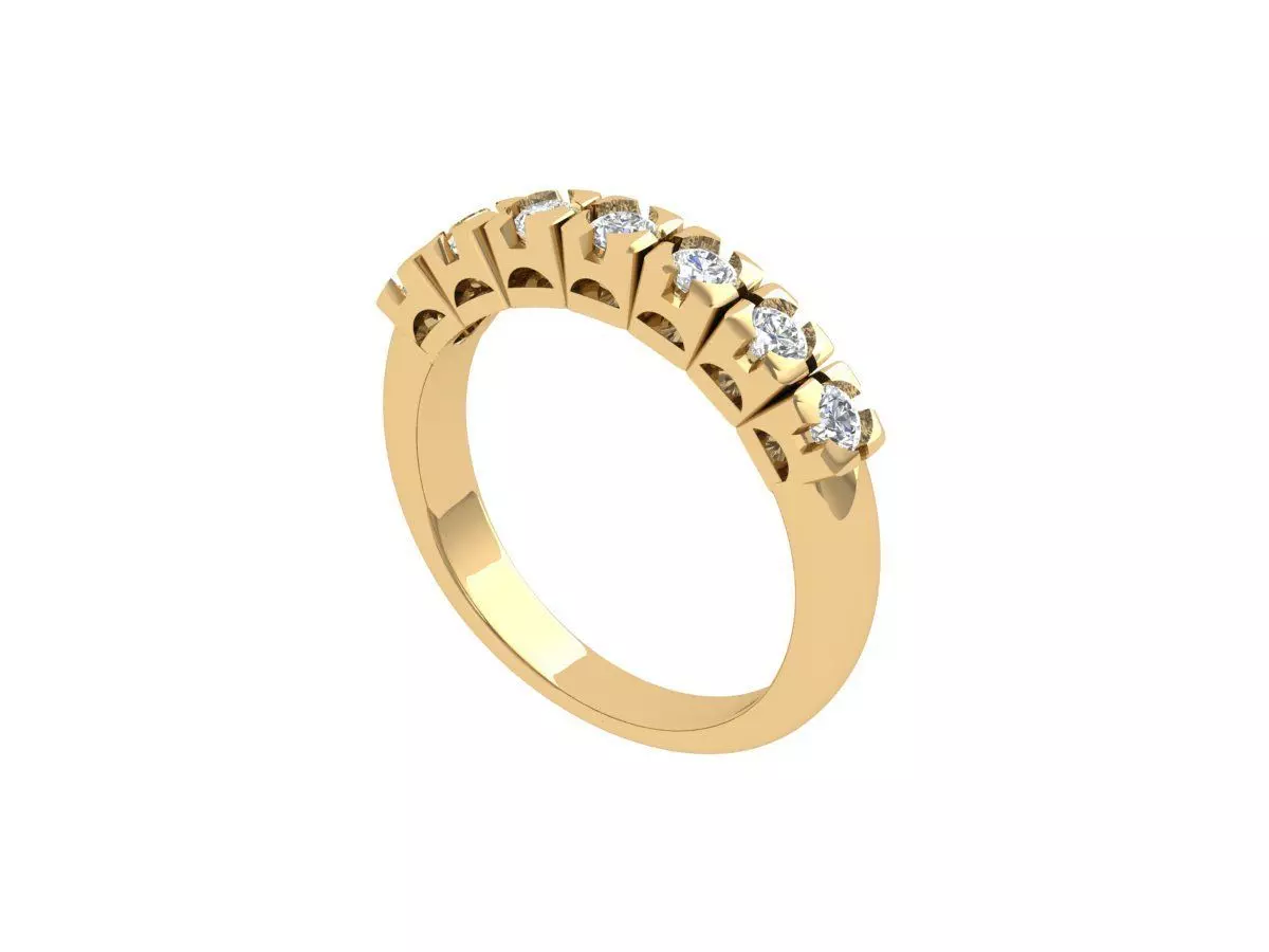 Solitaire Engagement Art Deco Ring 3D print model