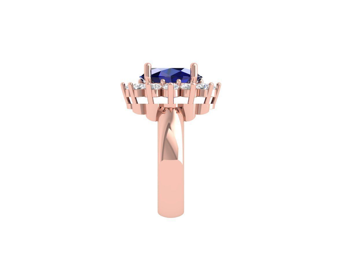 Oval Art Deco Ring 3D print model_6