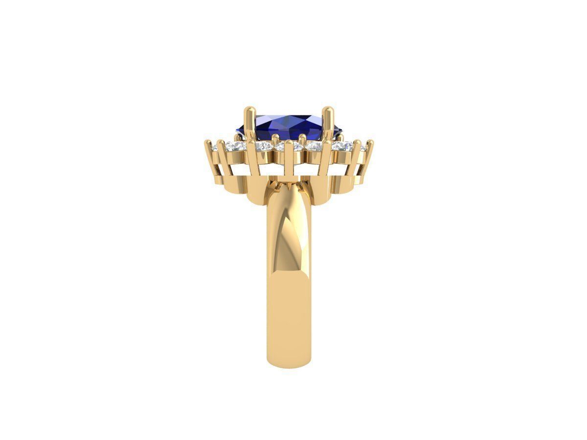 Oval Art Deco Ring 3D print model_8