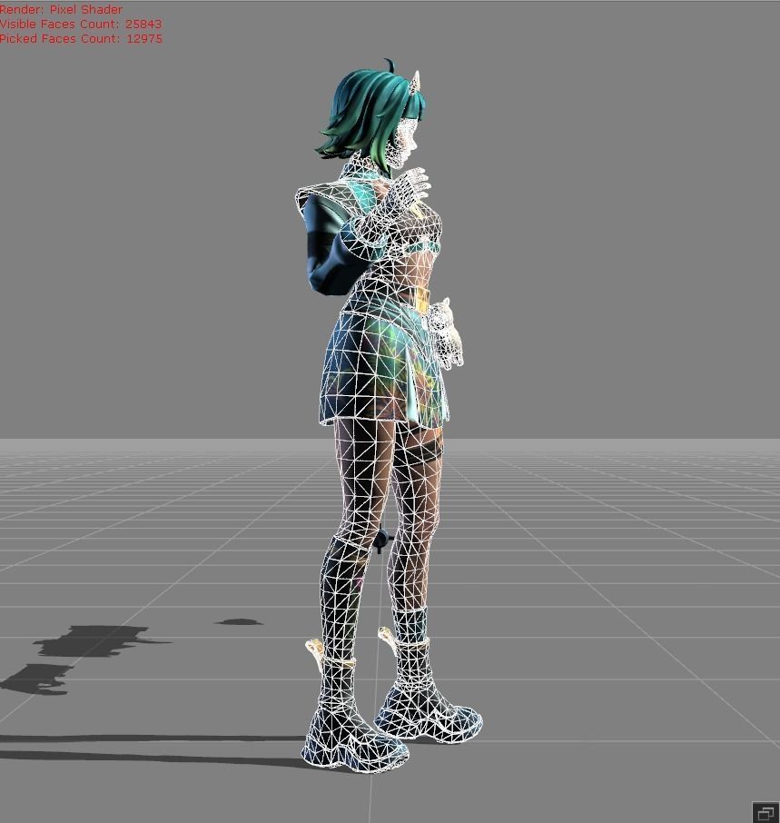 Beatrix Vibrant Fiesta Low-poly 3D model_5