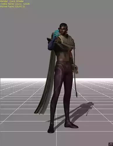 Brody Nameless Stray Low-poly 3D model