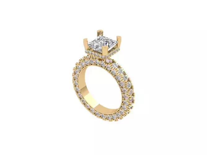 Princess Art Deco Ring