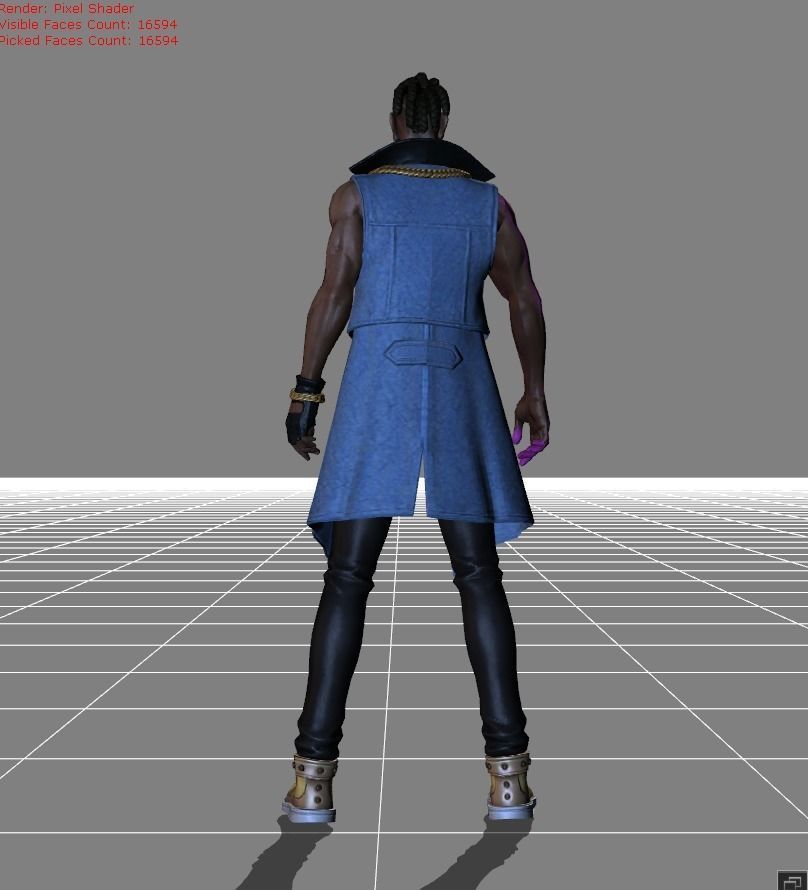 Brody STUN Skin Low-poly 3D model_3