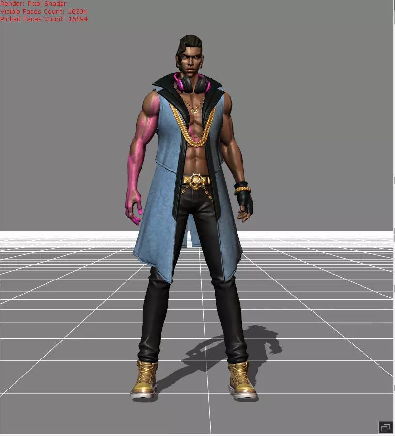 Brody STUN Skin Low-poly 3D model_0