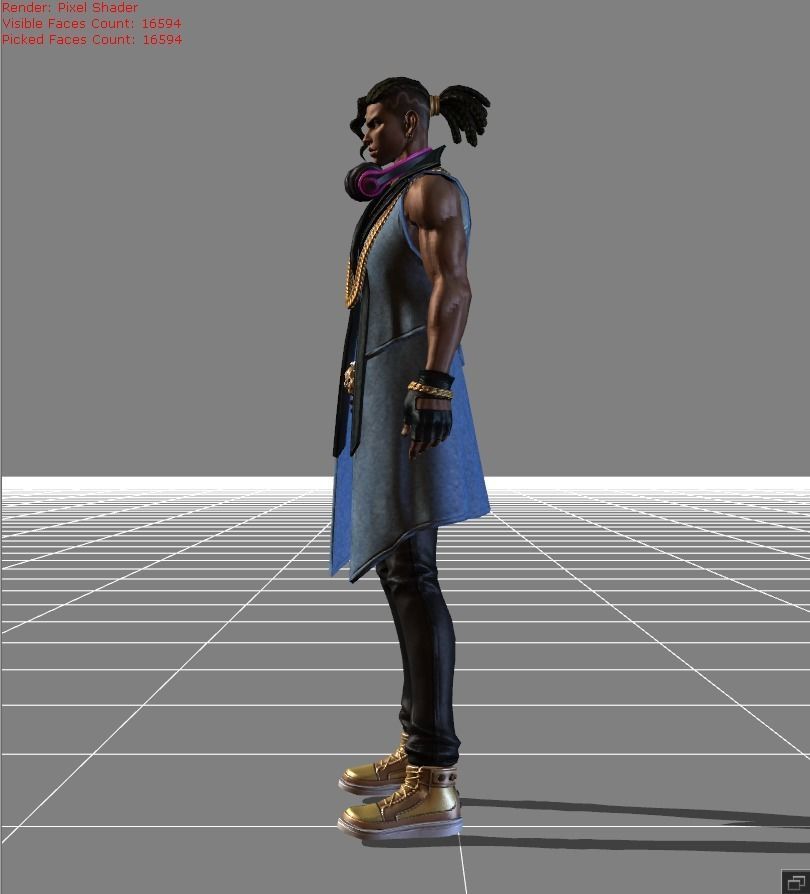 Brody STUN Skin Low-poly 3D model_2