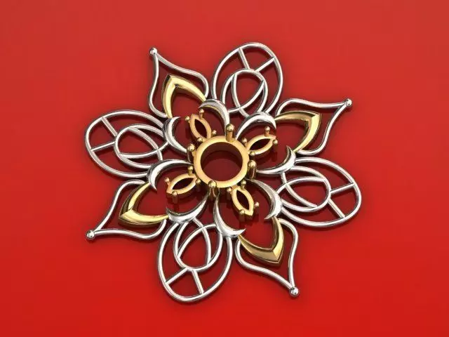 Eclipse Radiance Arc Necklace 3D print model_0