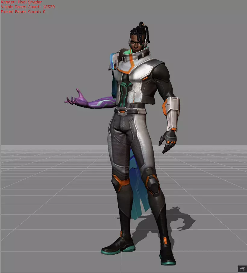 Brody Quantum Grip Low-poly 3D model