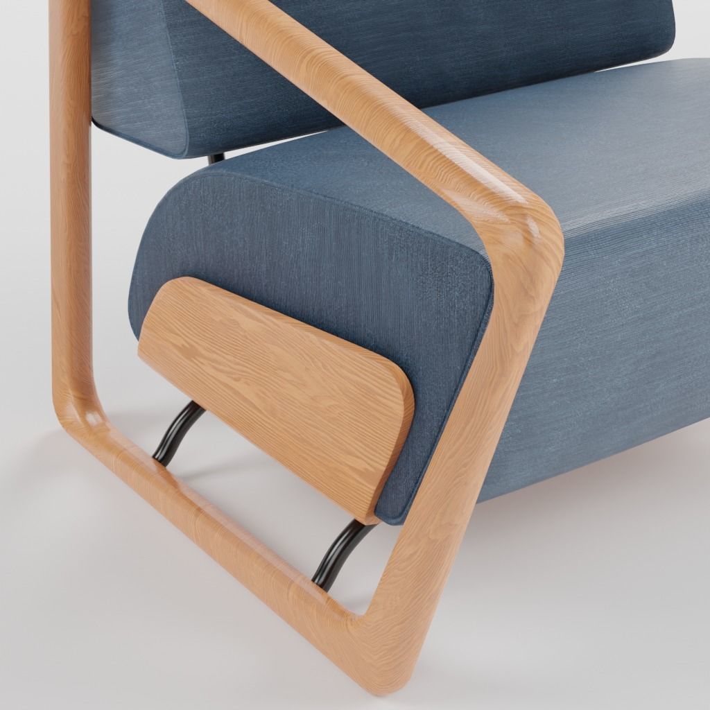 Stylish and beautiful chair for a good rest 3D model_2