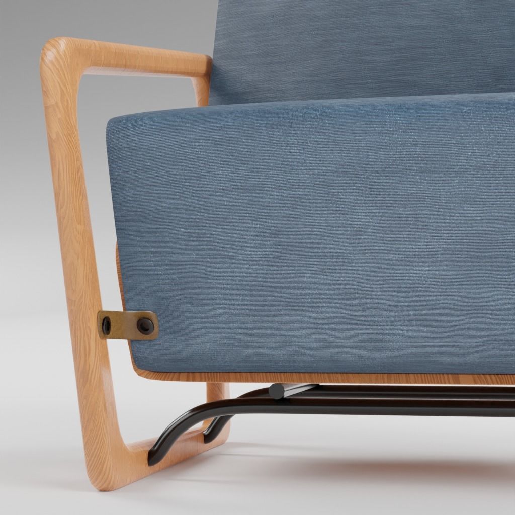 Stylish and beautiful chair for a good rest 3D model_4