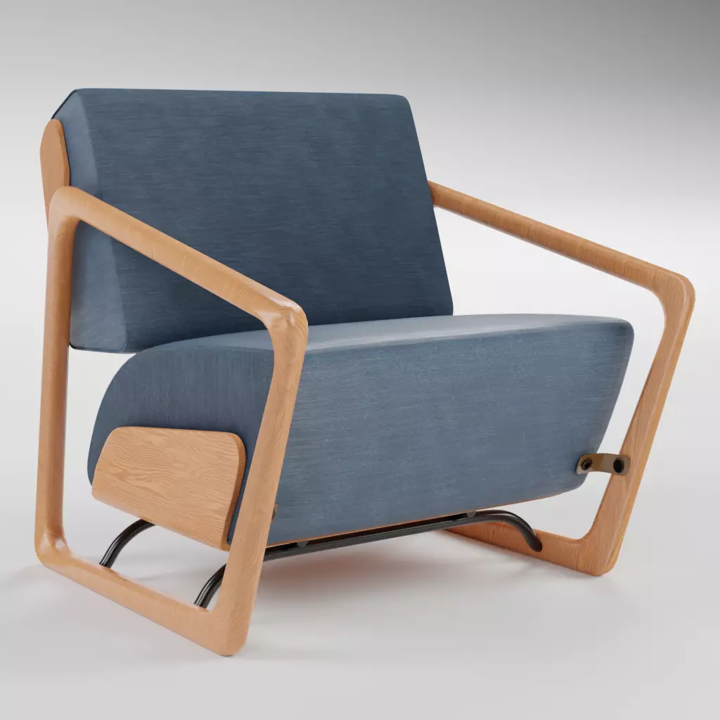 Stylish and beautiful chair for a good rest 3D model_0