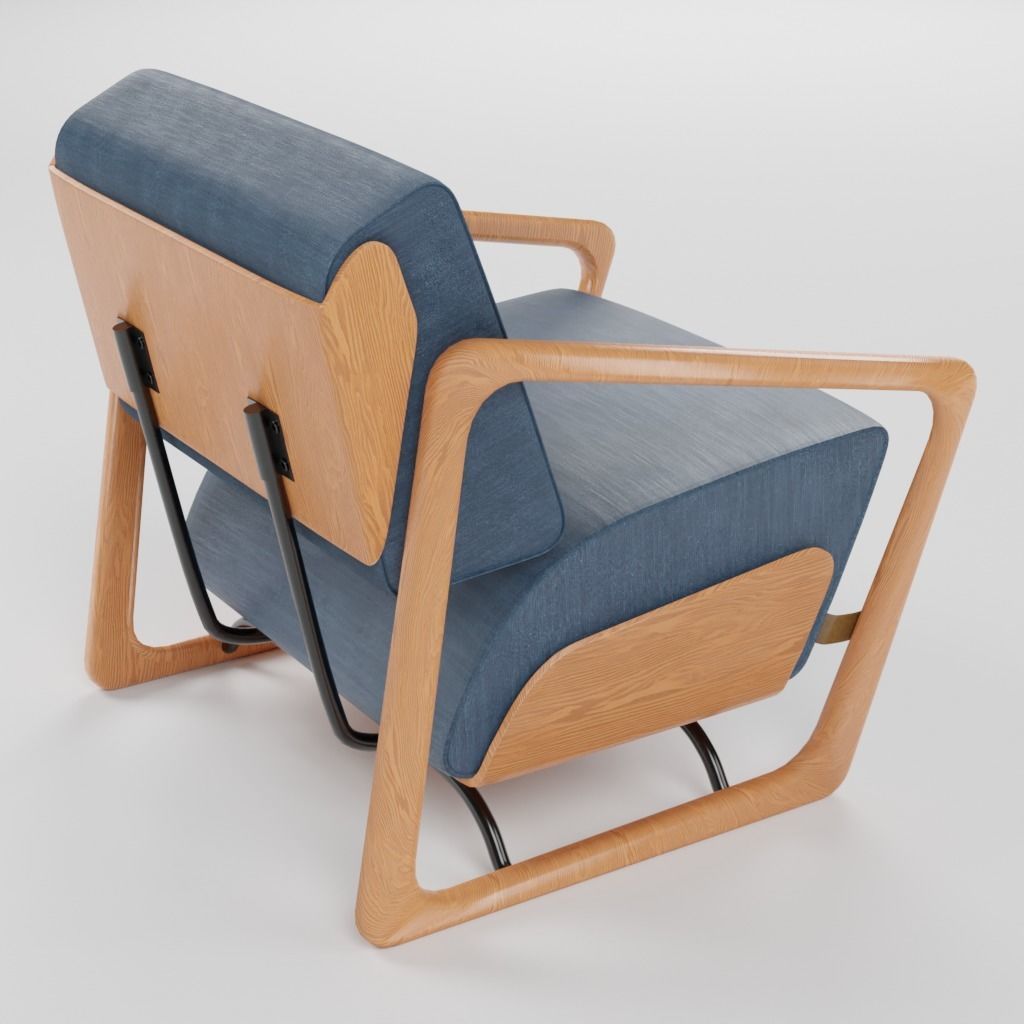 Stylish and beautiful chair for a good rest 3D model_18