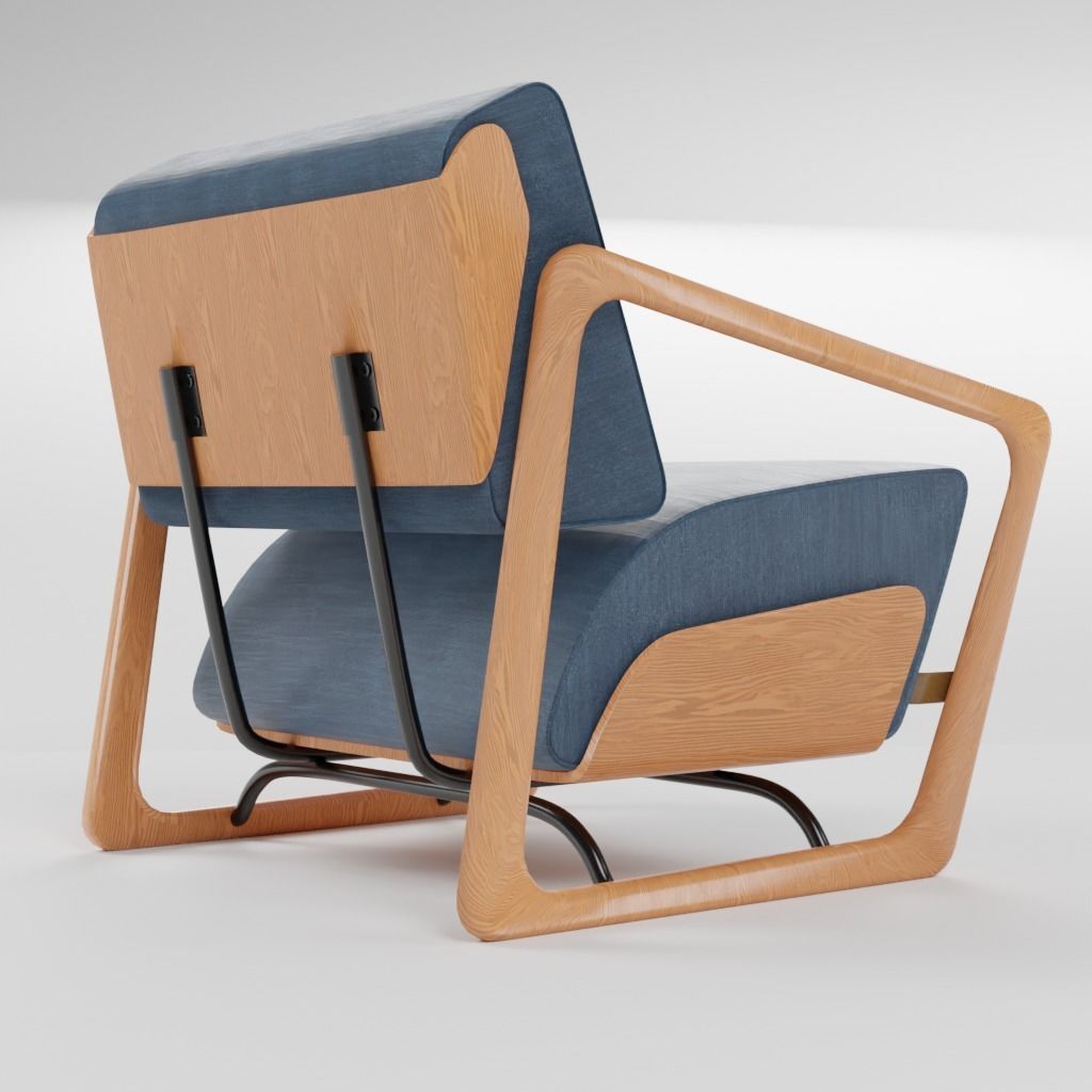 Stylish and beautiful chair for a good rest 3D model_19