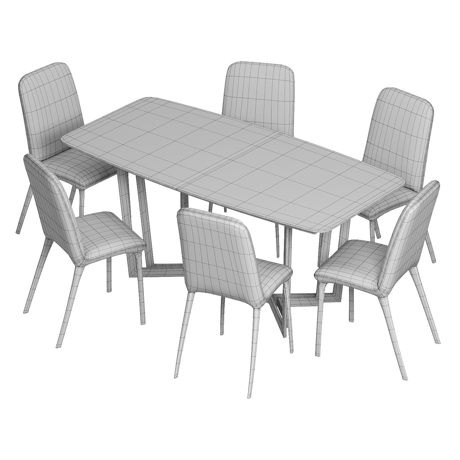 Hilaya Dining Table By Evanyrouse 3D model_2