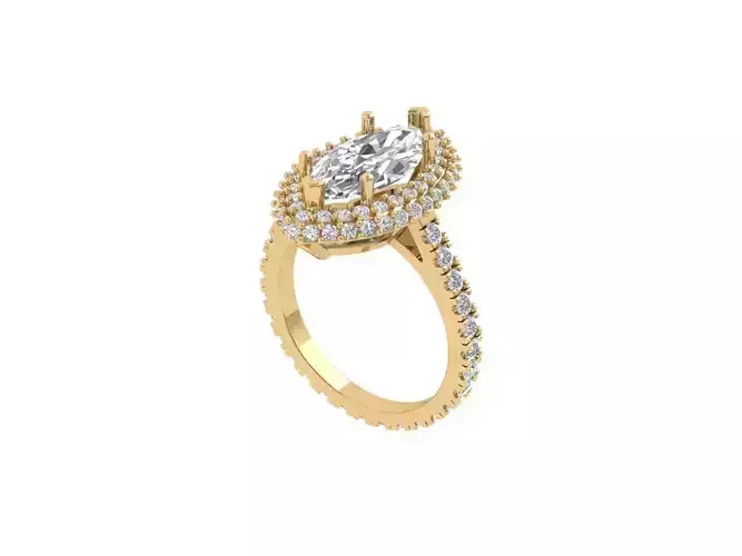 Marquise Art Deco Ring