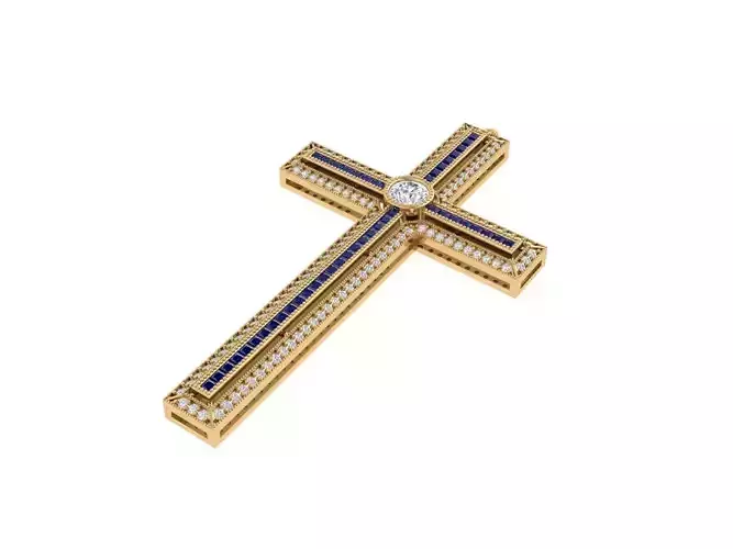 Antiq Cross Hip hop Pendant 