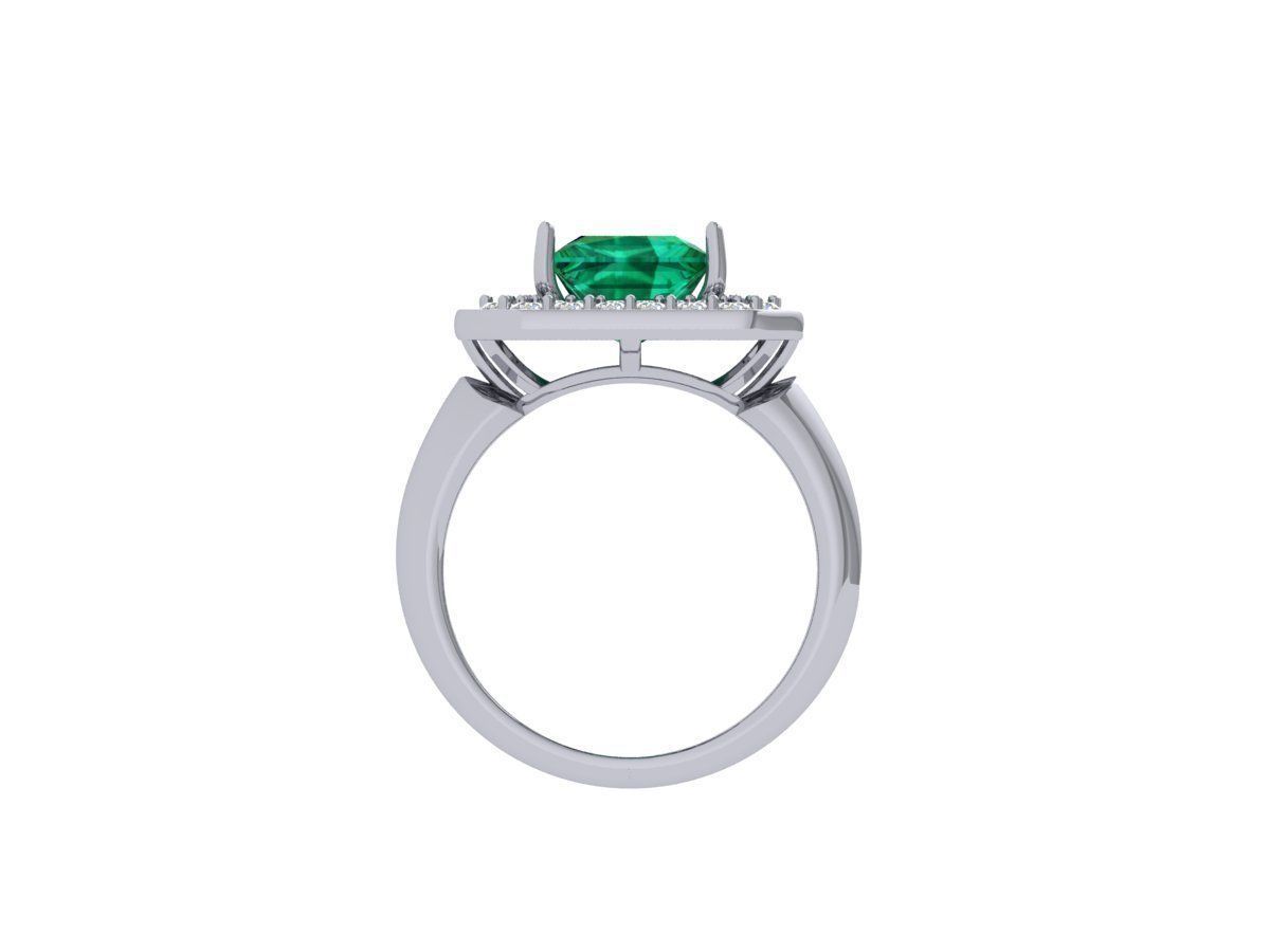 Princess Art Deco Ring 3D print model_7