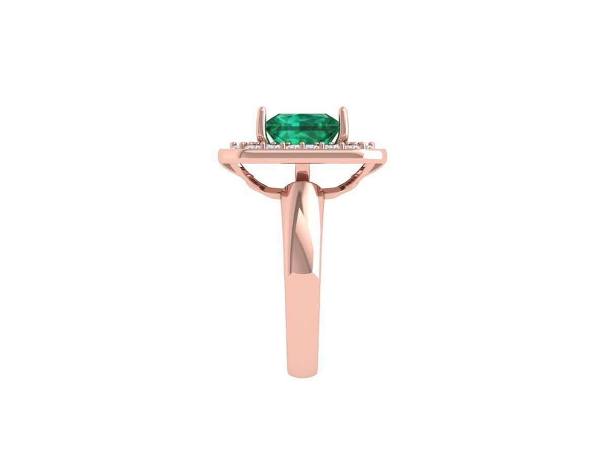 Princess Art Deco Ring 3D print model_9