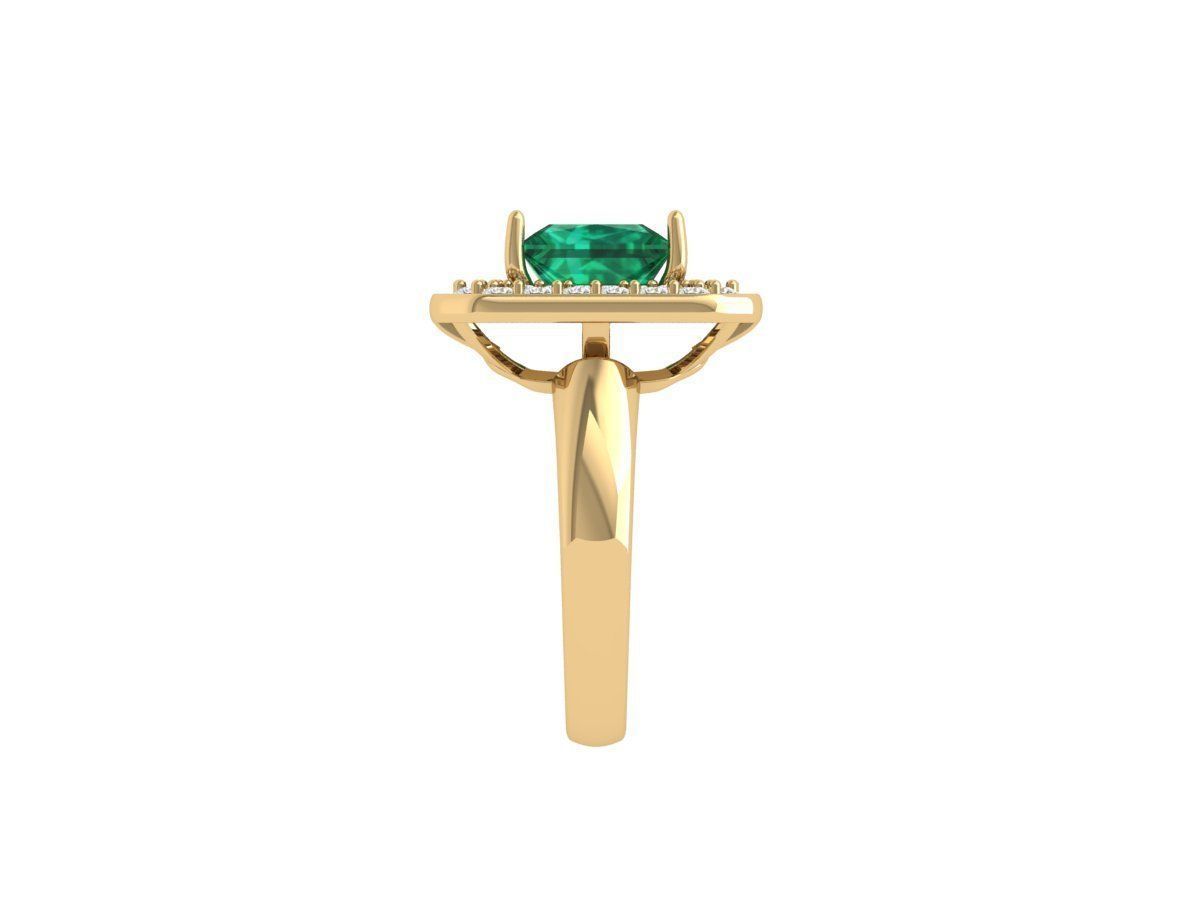 Princess Art Deco Ring 3D print model_6