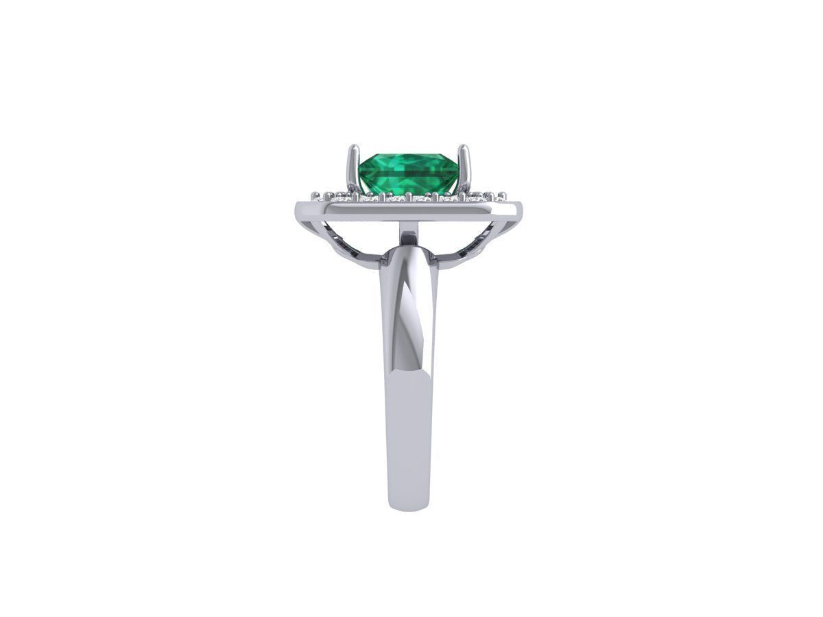 Princess Art Deco Ring 3D print model_10