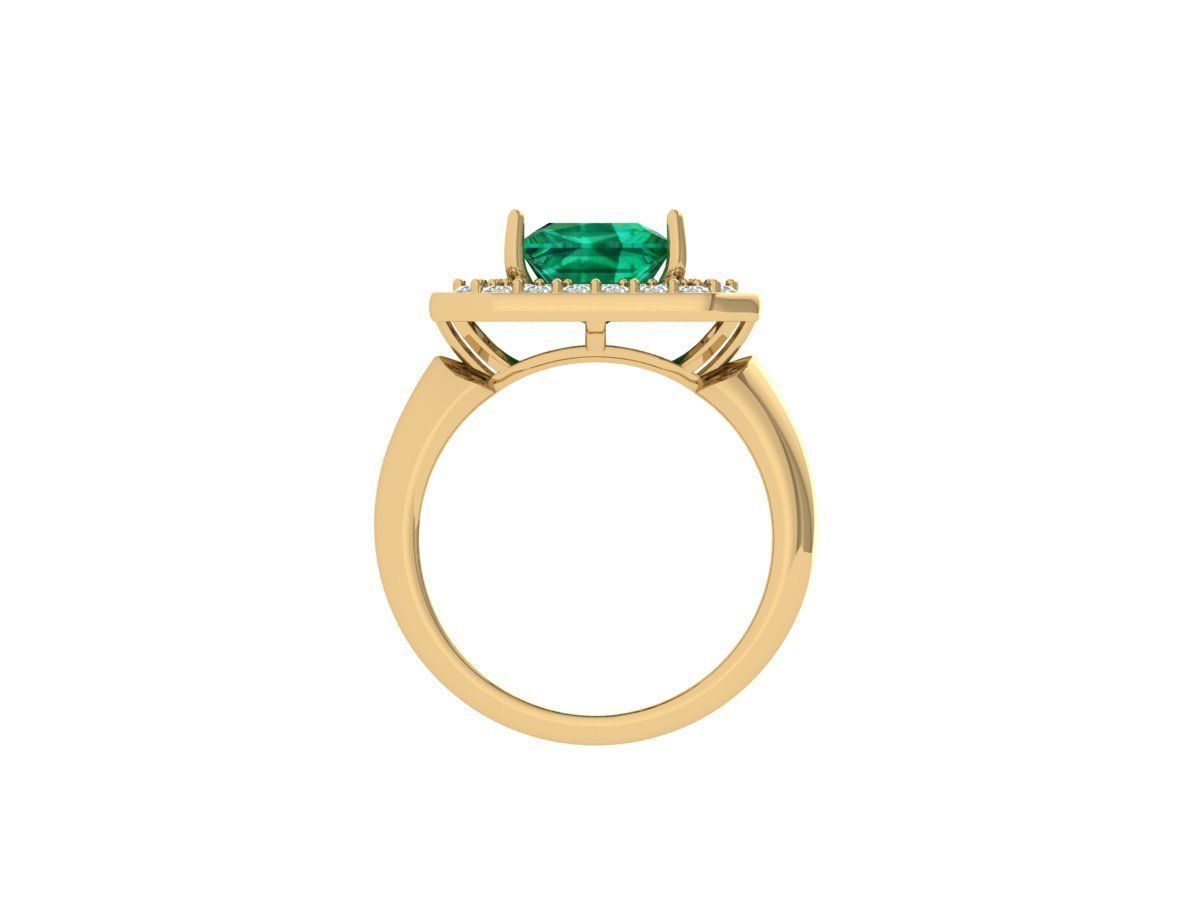 Princess Art Deco Ring 3D print model_8