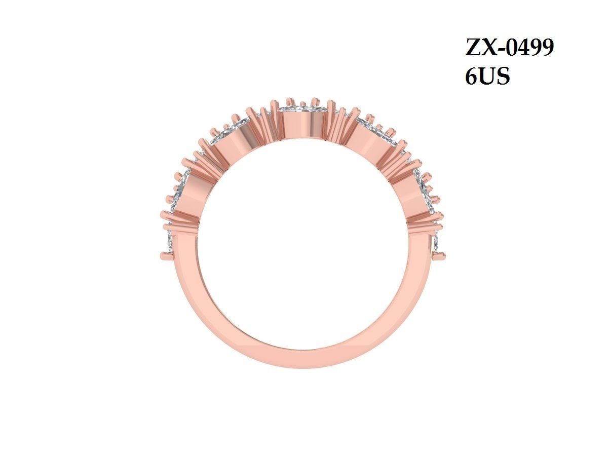 Solitaire Engagement Ring 3D print model_11