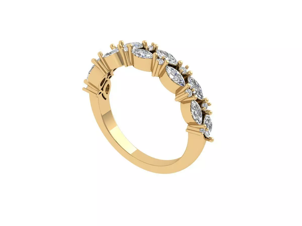 Solitaire Engagement Ring 3D print model_0