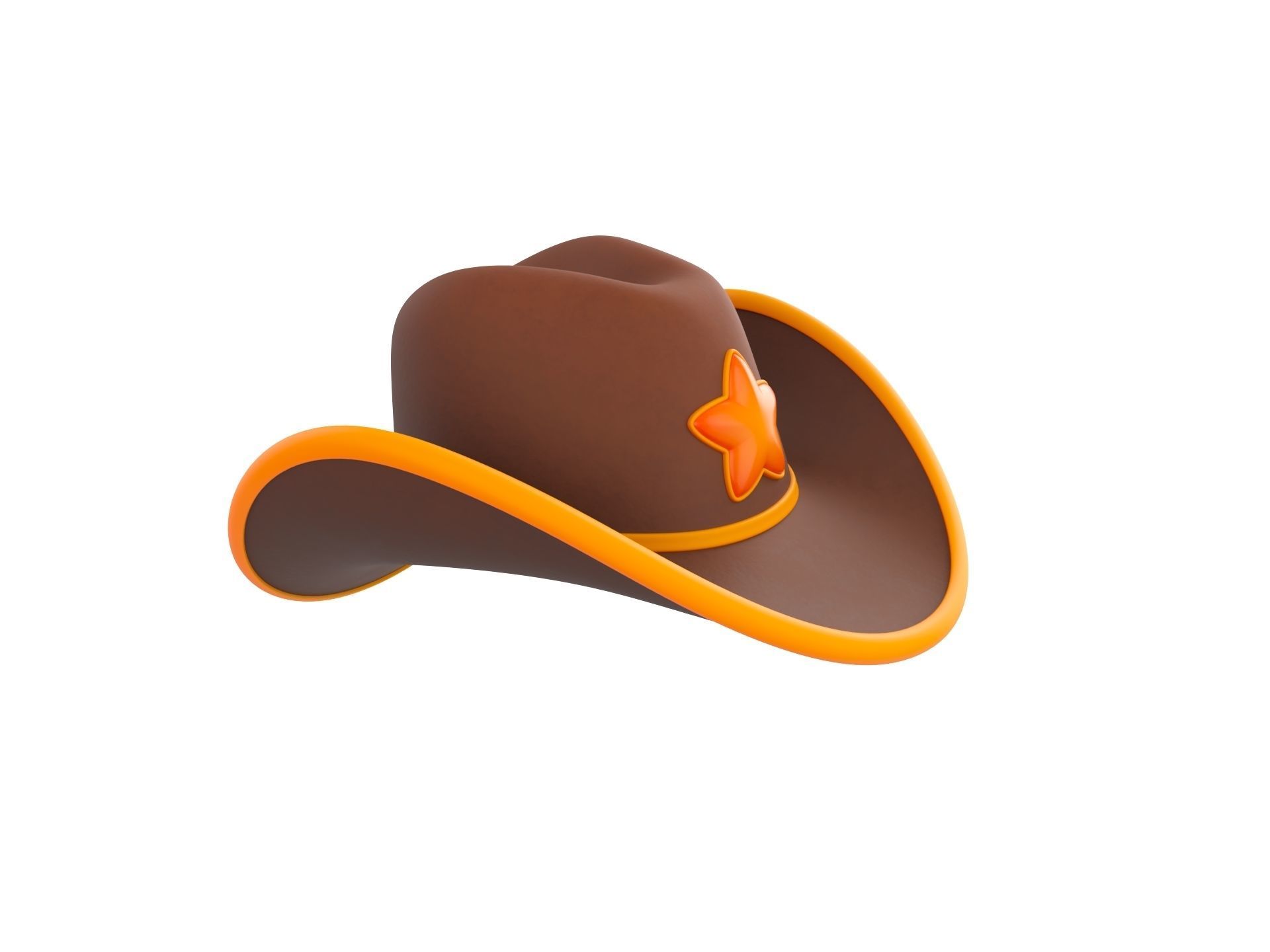 Prop250 Cowboy Hat 3D model_3