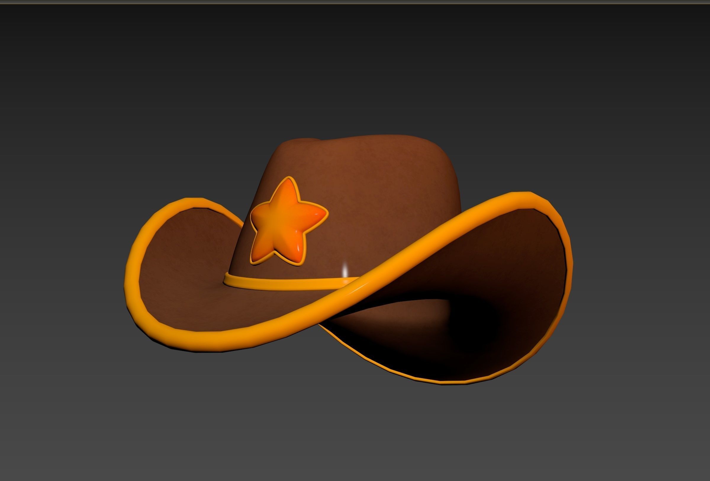 Prop250 Cowboy Hat 3D model_10